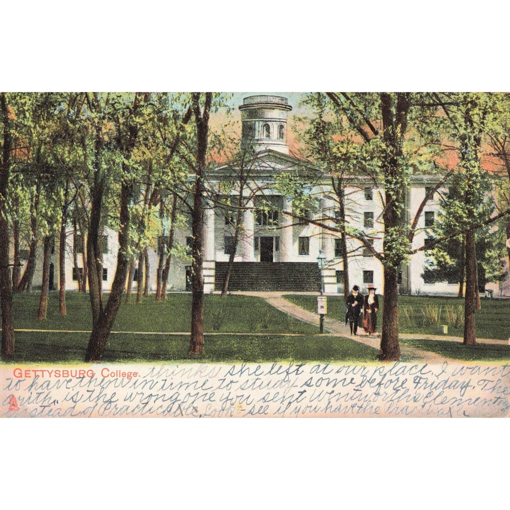 Gettysburg Pennsylvania PA Postcard 1909 College Campus Raphael Tuck 2397 Posted
